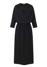 ZANE - Midikleid mit Wasserfallausschnitt